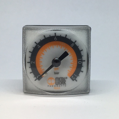 NEW ! Details about   METAL WORK 9700110 MANOMETER 40x40 0-12 bar 1/8" 