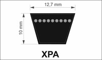 TB 12,7x1235 Lw/ 1253 La XPA řemen klínový