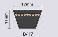 Q Belt 17x1160 Lw/ 1120 Li řemen klínový
