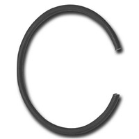 Pojistný drátěný kroužek-díra 04 ČSN 022925 Pojistný drátěný kroužek