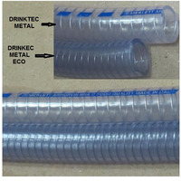 ESPIROFLEX 13/19 DRINKTEC TRANSMETAL - Transparentní tlaková a sací hadice pro potravinářské produkty, PVC, -10/+60°C